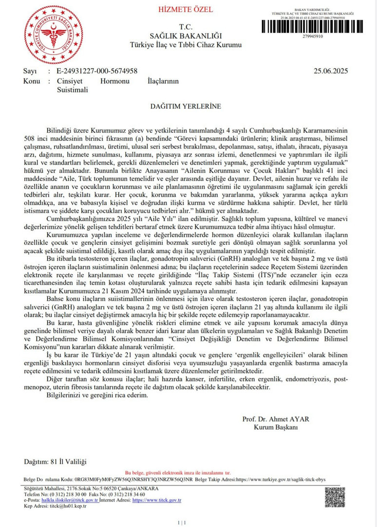 Sağlık Bakanlığı'ndan önemli adım: Hormon ilaçlarına yaş sınırı getirildi - Resim : 1