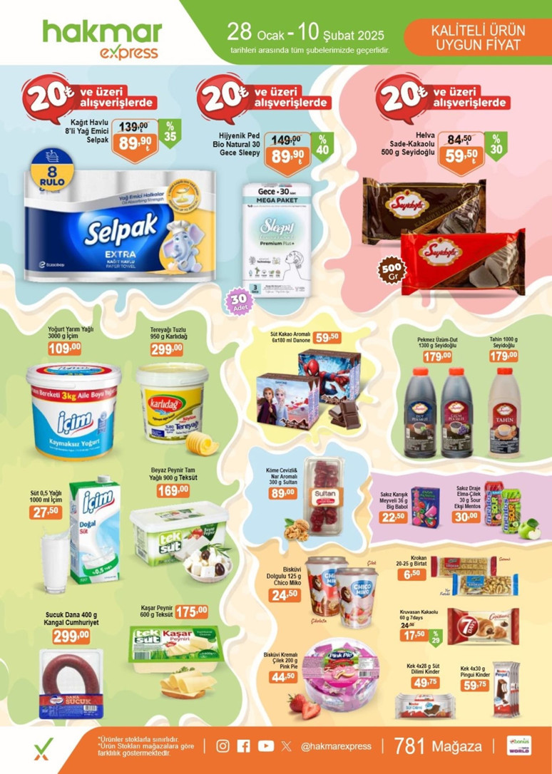 HAKMAR SÜT ÜRÜNLERİ İNDİRİMİ