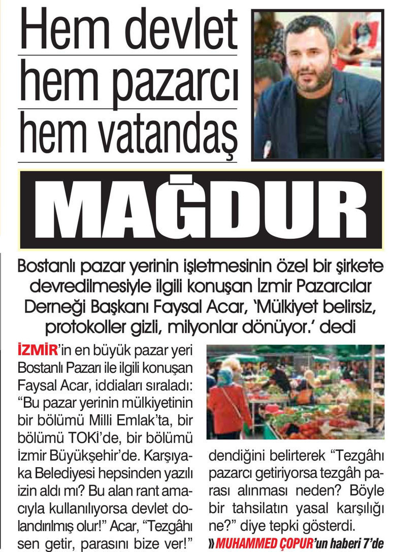 Bostanlı Pazar Yeri’ni esnaf ve halk kazandı - Resim : 2