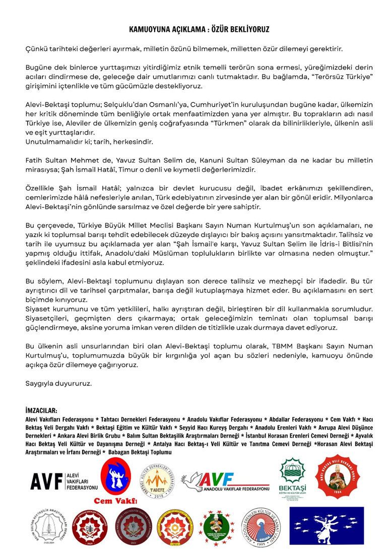 Aleviler ayakta! Numan Kurtulmuş'a büyük tepki - Resim : 1