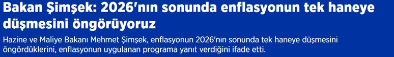 Mehmet Şimşek tarih değiştirdi: Ekonomide 'umutlar' yine ertelendi! - Resim : 2