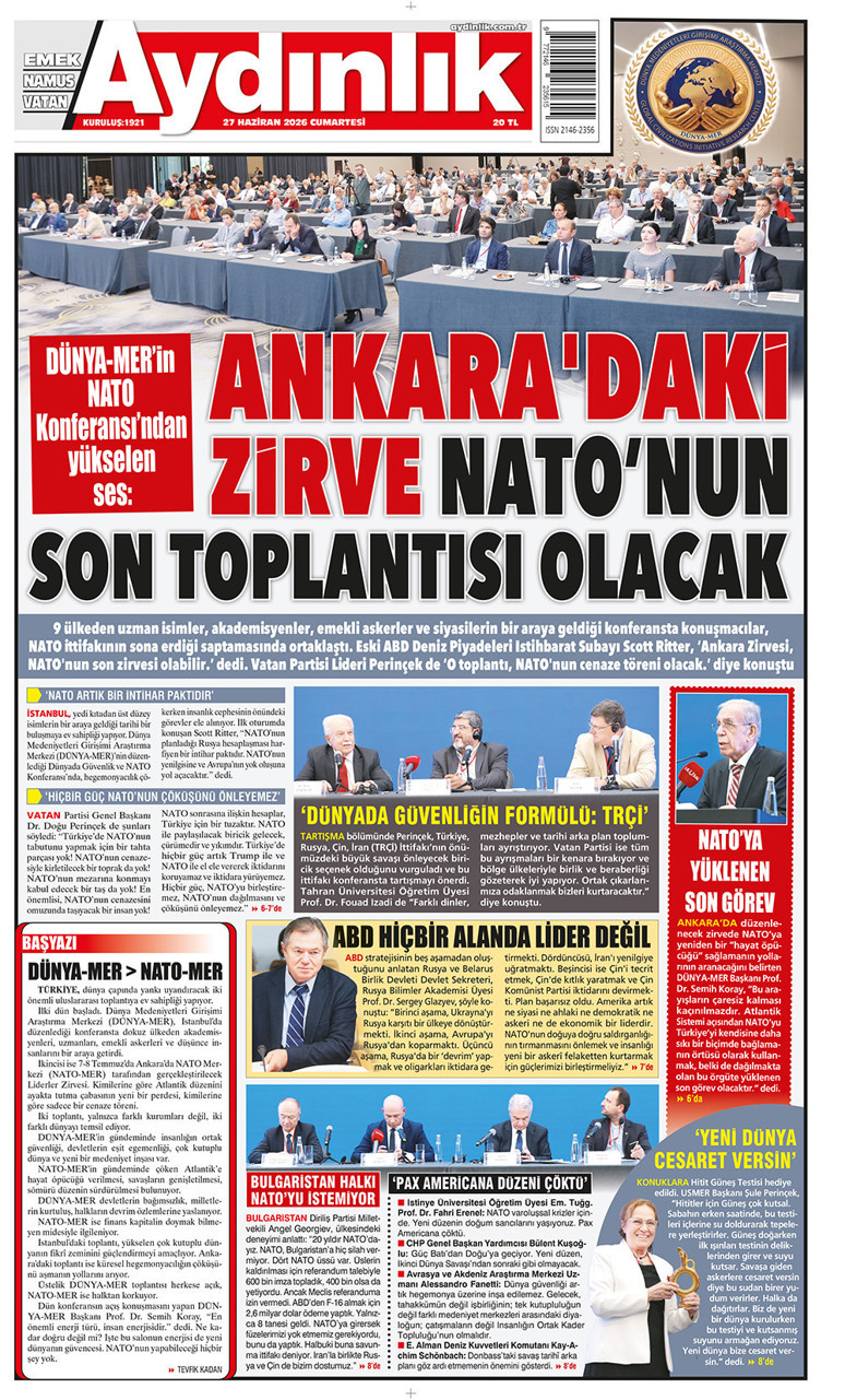 Tarihi konferans dünya basınında - Resim : 1