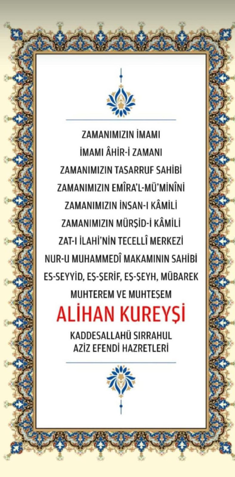 Süleymancıların lideri Alihan Kuriş’in sahte mehdilik belgesi - Resim : 1