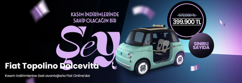 Türkiye'nin en ucuzlarından! Fiat'tan Kasıma özel 399 bin TL'ye sıfır araç - Resim : 1