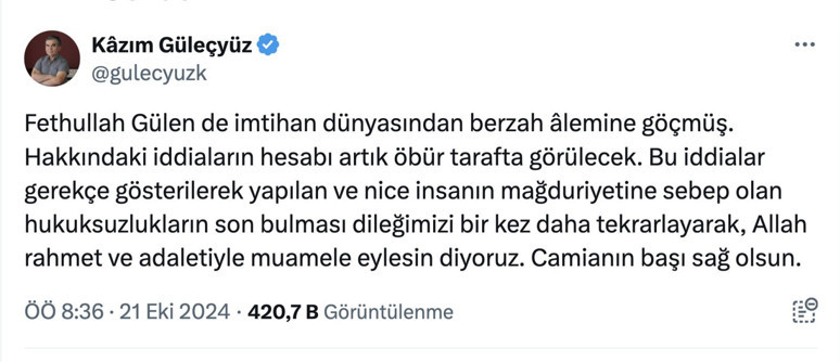 Kazım Güleçyüz’ün Yeni Asya ile ilişkisi kesildi - Resim : 1