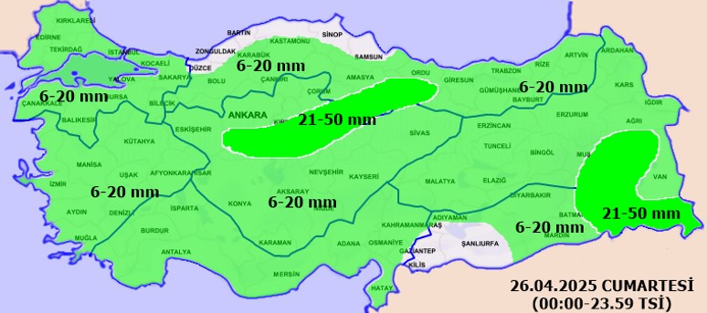 Meteoroloji, hafta sonunun şanslı illerini açıkladı: Bu 8 il hariç her yerde yağış var! - Resim : 1