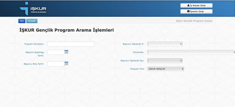 İŞKUR GENÇLİK PROGRAMI