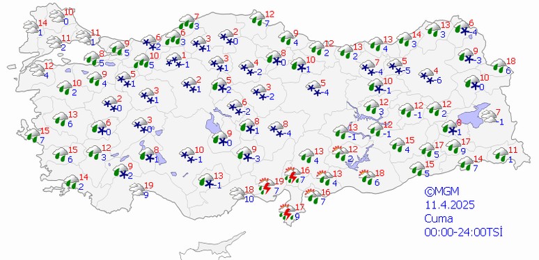Nisan ayı kışı aratmıyor! Meteoroloji uyardı: 32 ili kar, sağanak ve fırtına vuracak! - Resim : 5