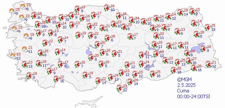 Şemsiyeleri hazırlayın: 10 il hariç her yerde yağış var! - Resim : 3