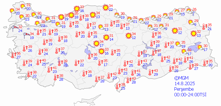 Meteoroloji uyardı: 31 il için rekor sıcaklık alarmı - Resim : 1
