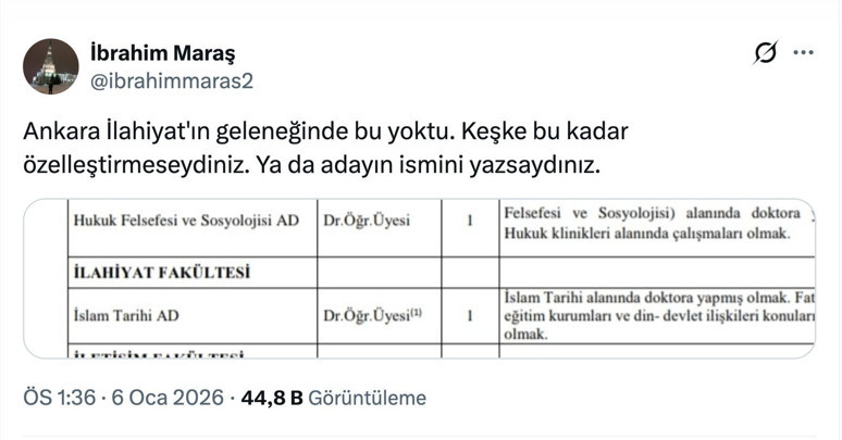 Kişiye özel kadroya bir yenisi daha eklendi! Profesör kendi üniversitesine tepki gösterdi - Resim : 1