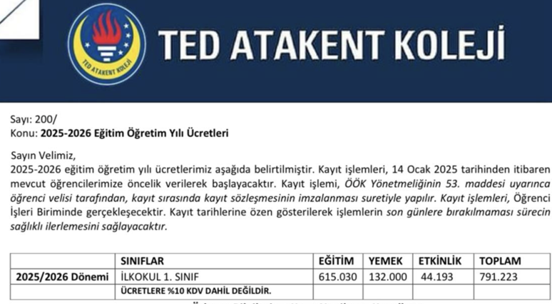 2025 2026 özel okul ücretleri belli oldu! İşte yeni fiyatlar - Resim : 2