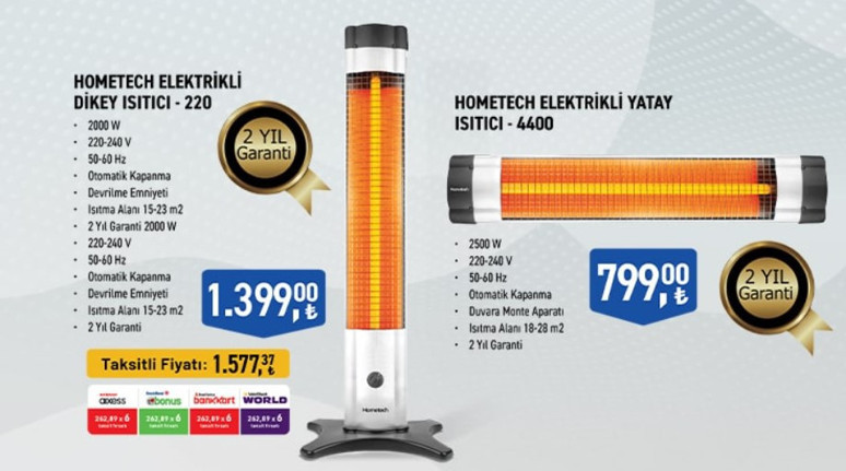'Kar yağışı başladı' haberleri sonrası Tarım Kredi Marketten dev indirim geldi: Elektrikli ısıtıcılarda 9 günlük indirim - Resim : 1