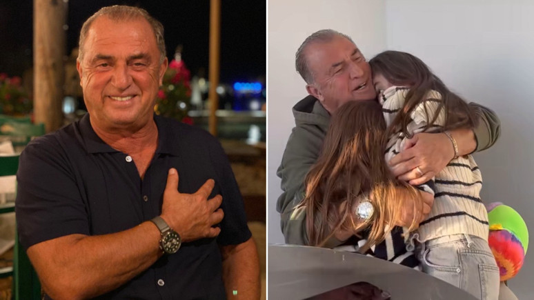 Fatih Terim aylar sonra torunlarına kavuştu!