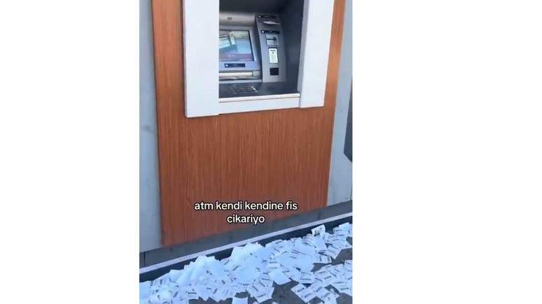 Bozuk ATM dur durak bilmedi! Yüzlerce hesap özeti bastı