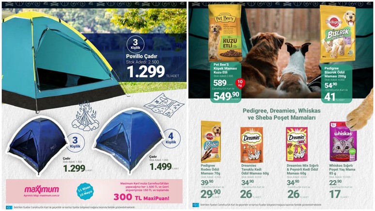 CarrefourSA'dan dev indirim! Kedi köpek mamalarından kamp ürünlerine kaçırılmayacak fırsatlar