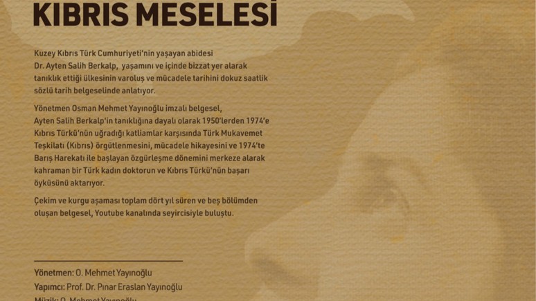 Kıbrıs Belgeseli bugün Ulusal Kanal’da