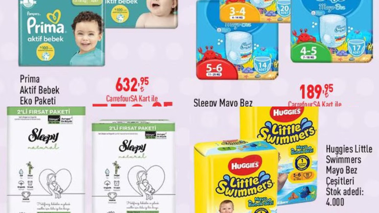 Carrefoursa'da bebek bezi fiyatları düştü! İşte 3 Temmuz'da bitecek o indirimler