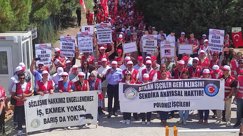 Yasa tanımayan patrona polisi kalkan yaptılar