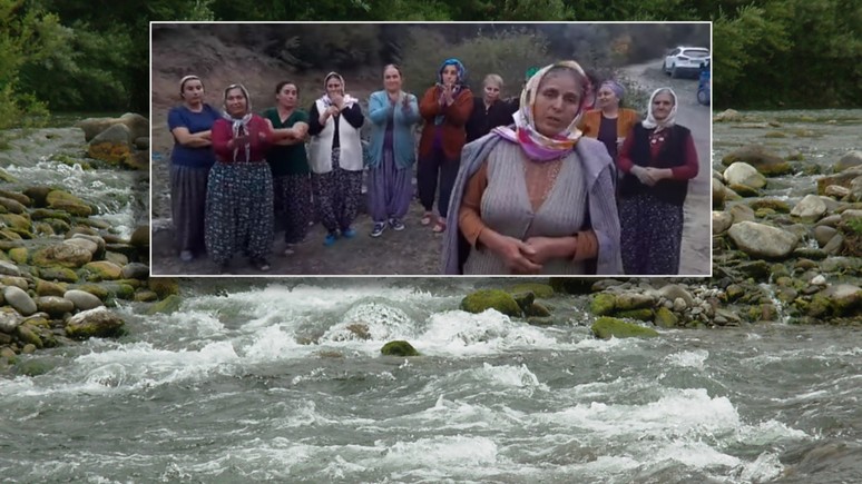 Köylü danaları için su nöbetinde