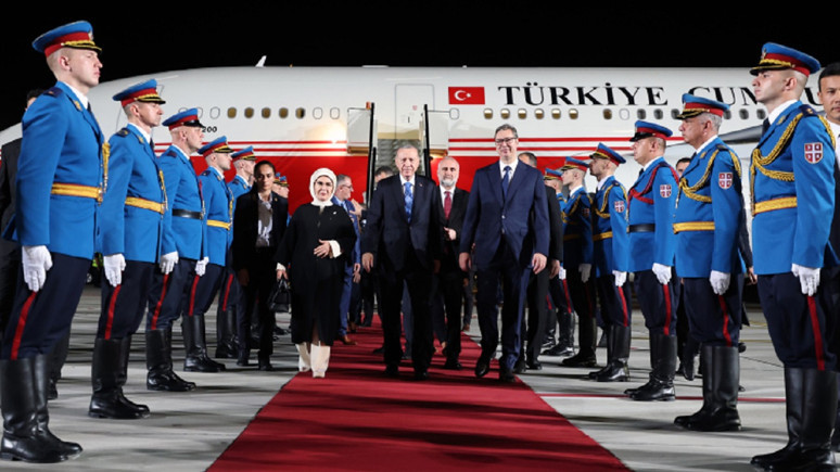 Cumhurbaşkanı Erdoğan, Arnavutluk temaslarının ardından Sırbistan'da