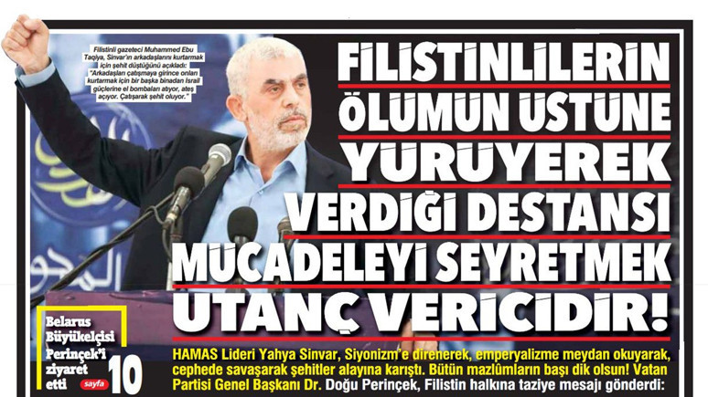 Filistinlilerin ölümün üstüne yürüyerek verdiği destansı mücadeleyi seyretmek utanç vericidir!