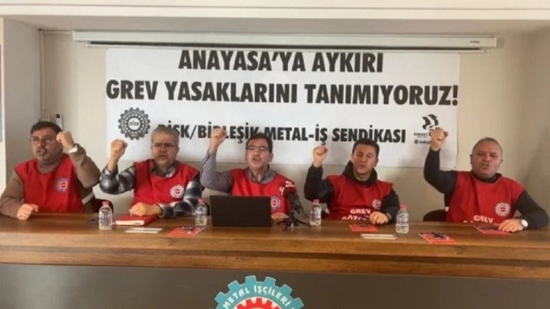 Cumhurbaşkanı Erdoğan'ın grev yasağına Birleşik Metal'den tepki!