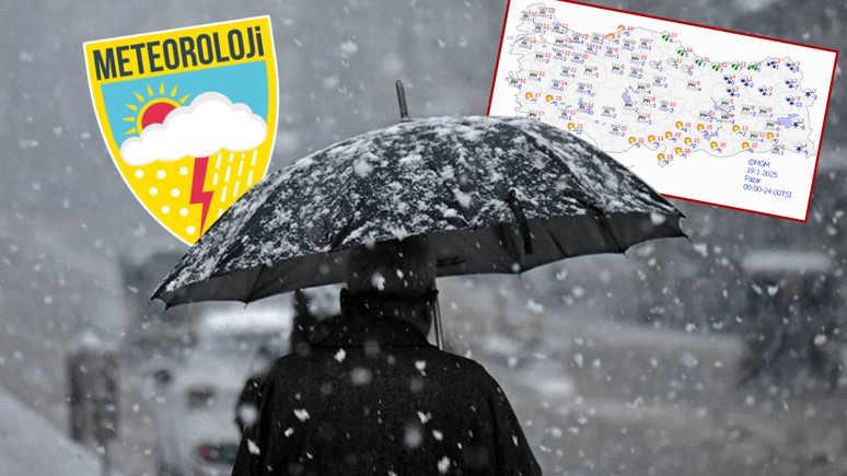 Meteoroloji bölge bölge uyardı! Yoğun kar ve sağanak yağış geliyor... Bugün hava nasıl olacak?