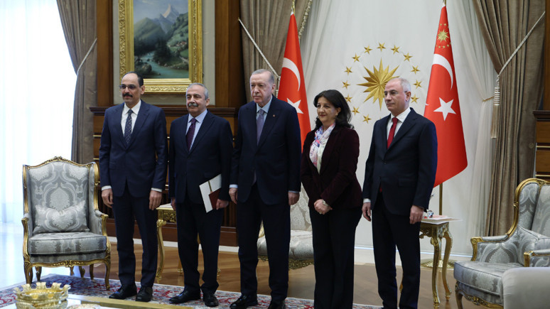 Cumhurbaşkanı Erdoğan'la görüşme sonrası DEM'den ilk açıklama