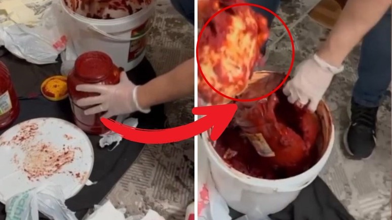 İstanbul'da satılacaktı! Salçanın içinden çıkana inanamayacaksınız