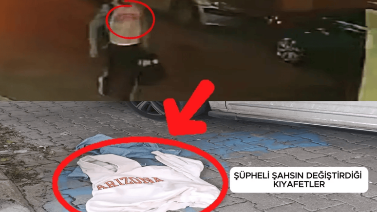 Hırsızlık şüphelisi yakalanmamak için sokakta kıyafetini değiştirdi!