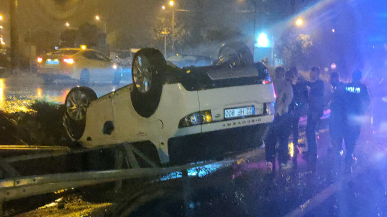 Edirne'de trafik kazası!
