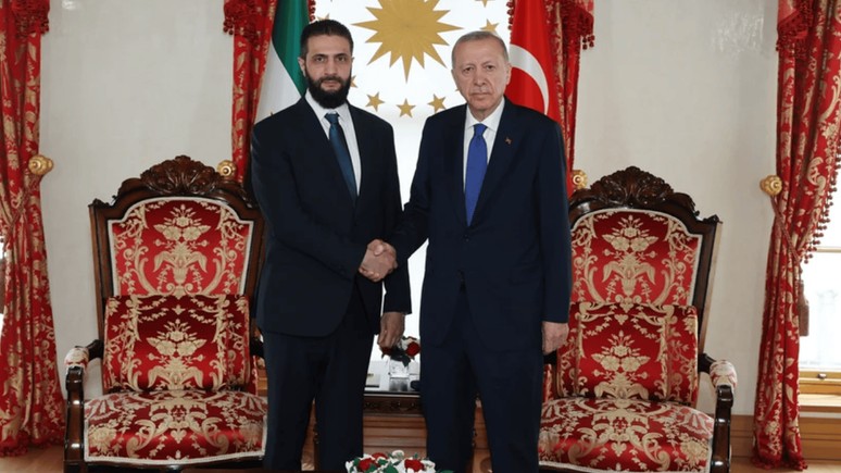 Cumhurbaşkanı Erdoğan, Şara ile görüştü