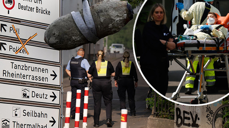 Köln'de 50 tonluk bomba ortaya çıktı, imha öncesi 20 bin kişi tahliye edildi! Hayalet şehir gibi
