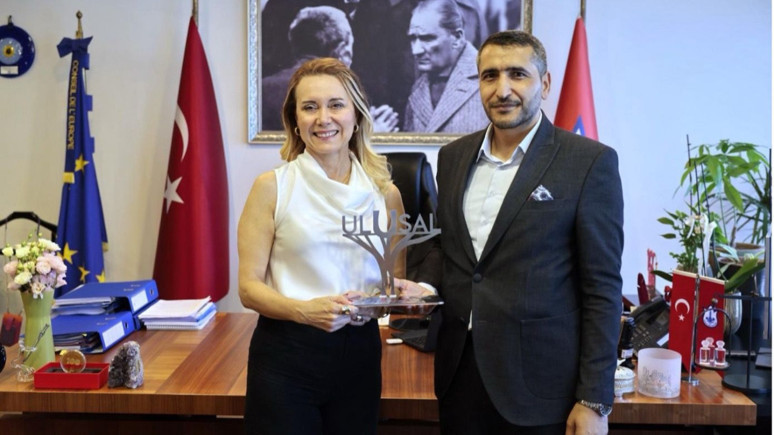 Ulusal Kanal’dan Konak Belediyesine ziyaret