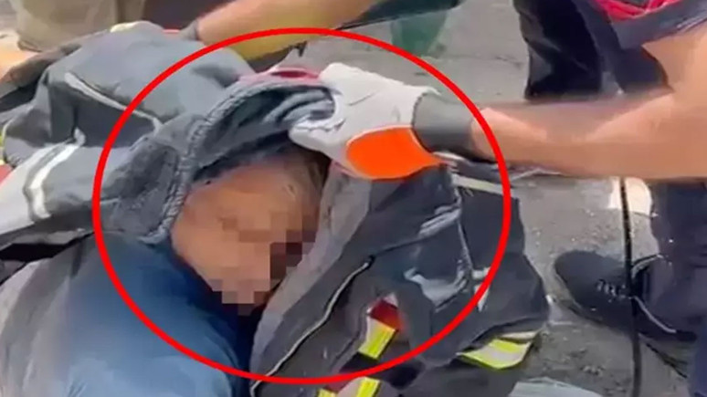 Elazığ'da feci olay! Başına demir saplandı