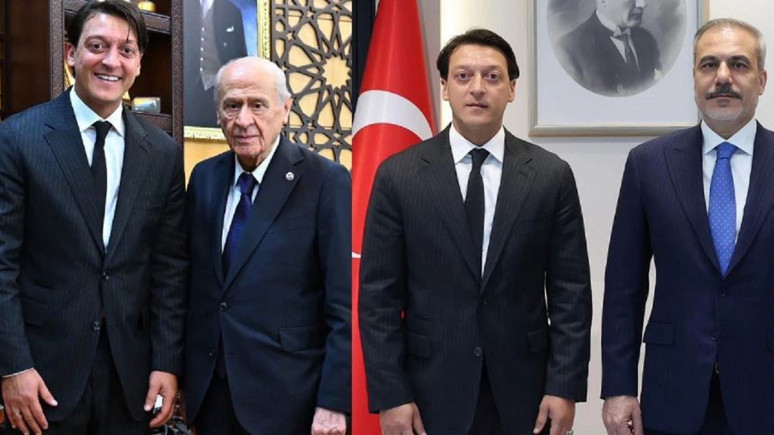 Futboldan siyasete hızlı geçiş...AK Partili Mesut Özil'den sürpriz ziyaretler