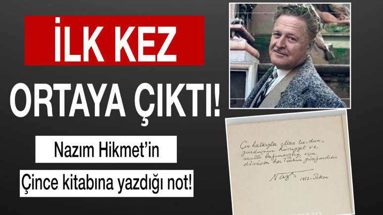 Nazım Hikmet'in Çince kitabında yazan o not...