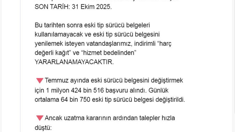 Araç kullananlar dikkat! 1 ay sonra sona eriyor