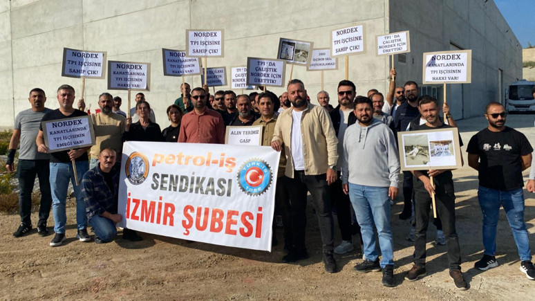 TPI işçileri Nordex’in önünde hakkını aradı