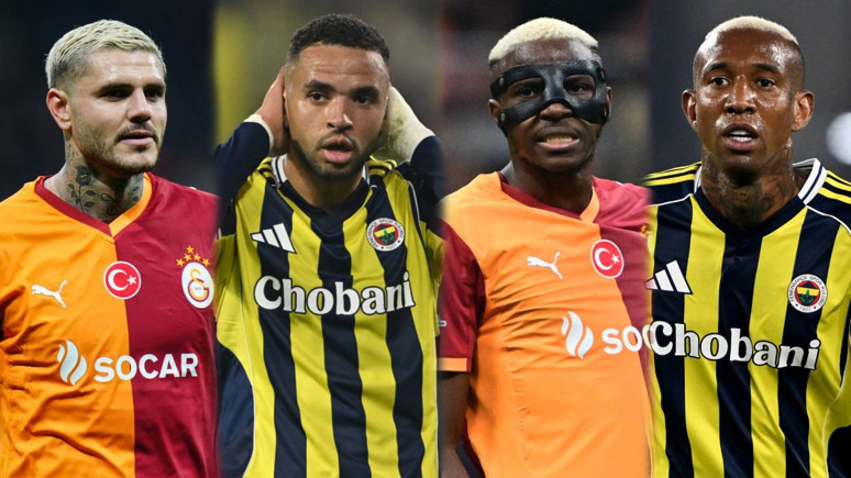 Fenerbahçe-Galatasaray derbisinde gözler golcülerin üzerinde