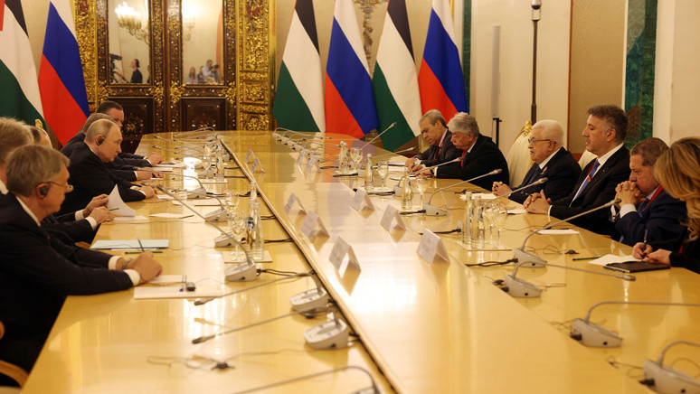 Rusya Devlet Başkanı Putin Filistin Devlet Başkanı Abbas ile görüştü - Resim : 1