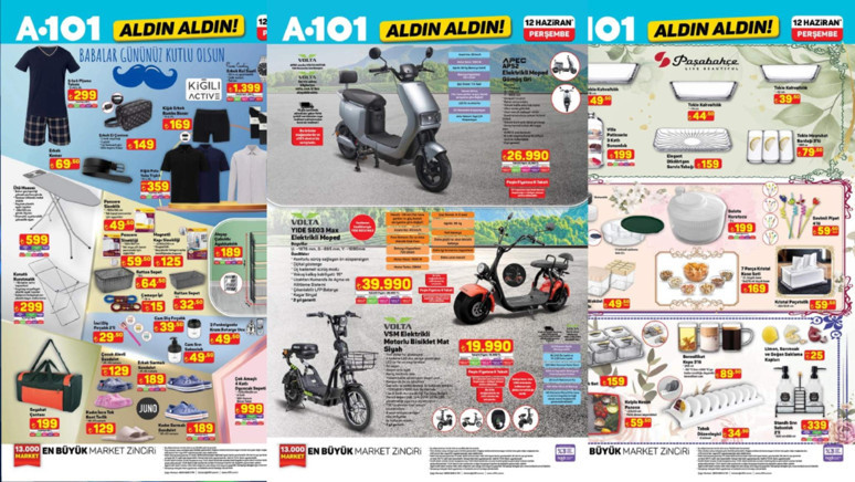 A101’de yaz indirimleri! Klima, koşu bandı, notebook ve plaj seti 12 Haziran aktüel kataloğunda! - Resim : 1