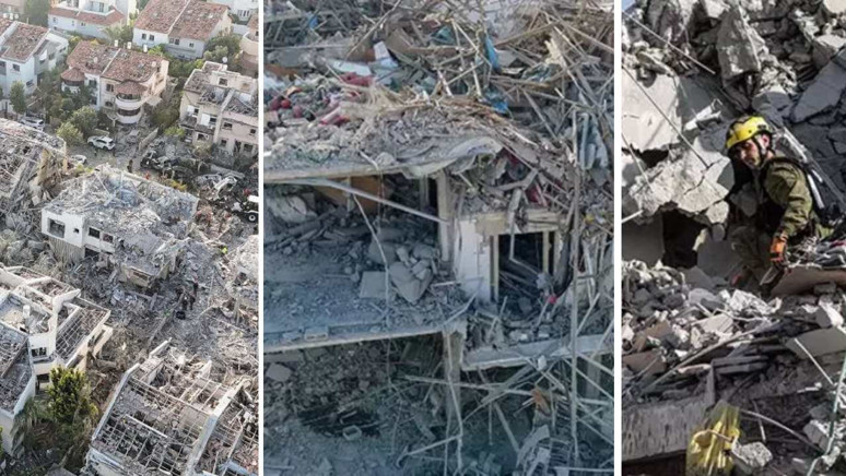 İran, İsrail'i kalbinden vurdu! Füze yağmuru, Tel Aviv'i yerle bir etti - Resim : 1