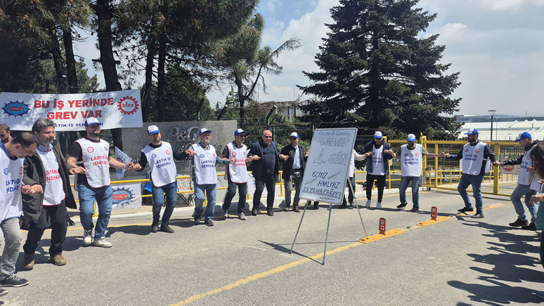 P&G işçileri sefalet zammına karşı grevde - Resim : 1