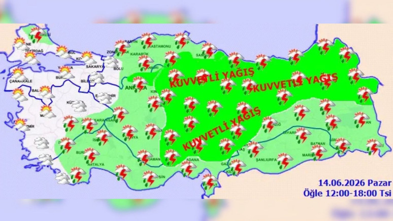 Meteoroloji 18 ili sarı kodla uyardı! Sel riski ve sağanak yağış kapıda - Resim : 1