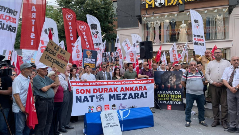 Ankara’da ‘NATO Zirvesi’ne Hayır’ yürüyüşü! 'İdam fermanı bizden olsun' - Resim : 7