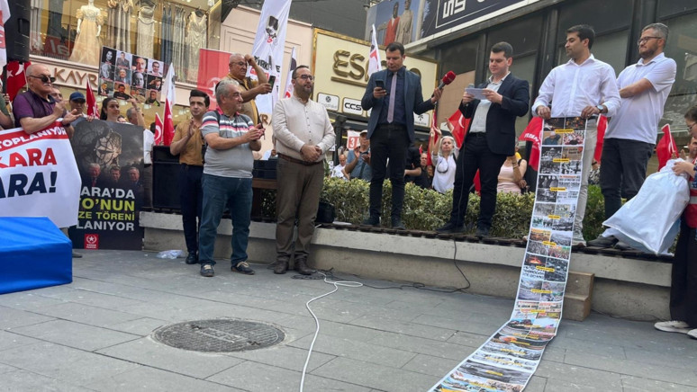 Ankara’da ‘NATO Zirvesi’ne Hayır’ yürüyüşü! 'İdam fermanı bizden olsun' - Resim : 4