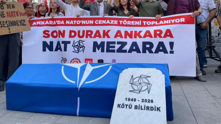 Ankara’da ‘NATO Zirvesi’ne Hayır’ yürüyüşü! 'İdam fermanı bizden olsun' - Resim : 2