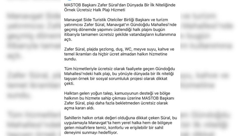 Manavgat’ta halk plajı rehin alındı! Belediye sessiz, vatandaş yalnız - Resim : 1